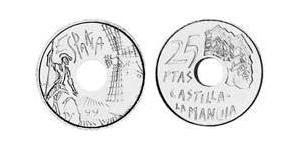 25 Peseta Reino de España (1976 - ) Kupfer/Nickel 