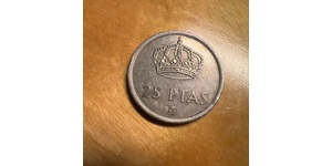 25 Peseta Dictadura de Francisco Franco (1936 - 1975) Níquel/Cobre Juan Carlos I (1938 - )