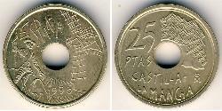 25 Peseta 西班牙 镍/銅 