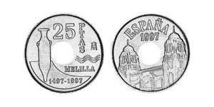 25 Peseta 西班牙 青铜/铝 