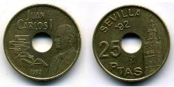 25 Peseta 西班牙 青铜/镍 胡安·卡洛斯一世 (1938 - )