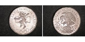 25 Peso Mexique (1867 - ) Argent 
