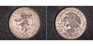 25 Peso Mexique (1867 - ) Argent 