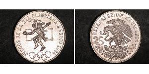 25 Peso Messico (1867 - ) Argento 