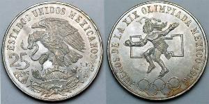 25 Peso Messico (1867 - ) Argento 
