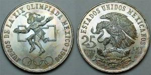 25 Peso Messico (1867 - ) Argento 