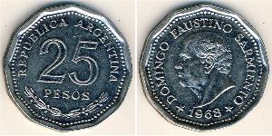 25 Peso República Argentina (1861 - ) Níquel/Acero 