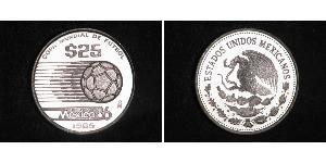 25 Peso México (1867 - ) Plata 