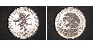 25 Peso México (1867 - ) Plata 