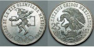 25 Peso México (1867 - ) Plata 