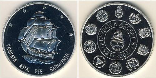 25 Peso Argentinien (1861 - ) Silber 