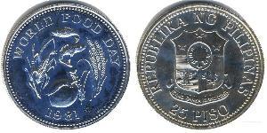 25 Peso Philippines Silver 