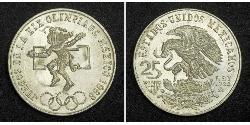 25 Peso United Mexican States (1867 - ) Silver 