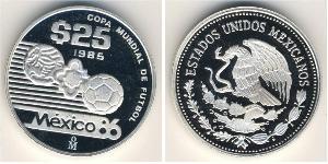 25 Peso United Mexican States (1867 - ) Silver 