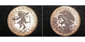 25 Peso United Mexican States (1867 - ) Silver 