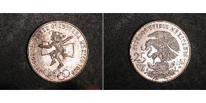 25 Peso United Mexican States (1867 - ) Silver 