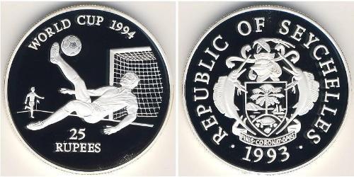 25 Rupee Seychelles Argent 