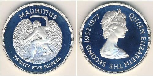 25 Rupee 毛里求斯 (1968 - ) 銀 