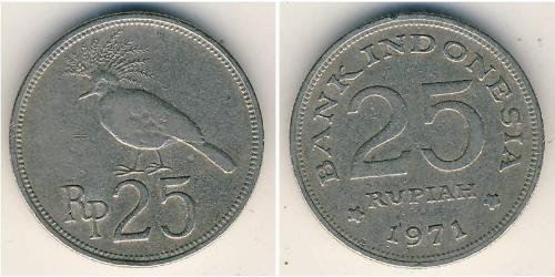 25 Rupia indonesiana Indonesia (1945 - ) Rame/Nichel 