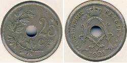 25 Sent Belgio Rame/Nichel 