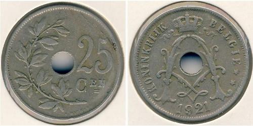 25 Sent Belgio Rame/Nichel 