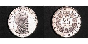 25 Shilling Republic of Austria (1955 - ) Argent 