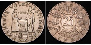 25 Shilling Republic of Austria (1955 - ) Argento 