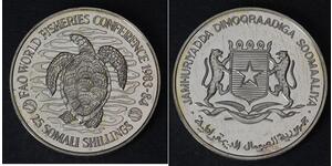 25 Shilling Somalia (1960 - ) Copper/Nickel 