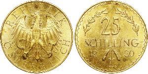 25 Shilling Geschichte Österreichs (1918-1934) Gold 