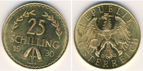 25 Shilling Geschichte Österreichs (1918-1934) Gold 