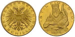 25 Shilling Federal State of Austria (1934-1938) Or 