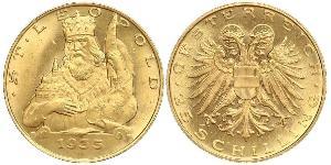 25 Shilling Federal State of Austria (1934-1938) Oro 