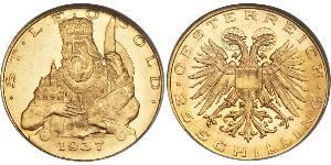 25 Shilling Federal State of Austria (1934-1938) Oro 