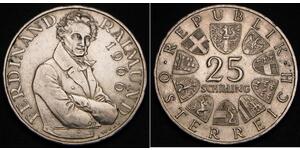 25 Shilling Republic of Austria (1955 - ) Plata 