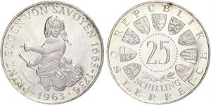 25 Shilling Republic of Austria (1955 - ) Plata 