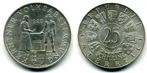 25 Shilling Republic of Austria (1955 - ) Plata 