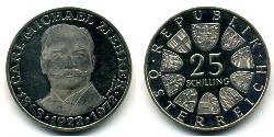 25 Shilling Republik Österreich (1955 - ) Silber 