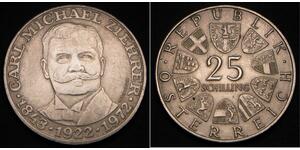 25 Shilling Republik Österreich (1955 - ) Silber 