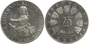 25 Shilling Republik Österreich (1955 - ) Silber 