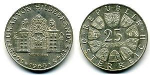 25 Shilling Republic of Austria (1955 - ) Silver 