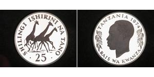 25 Shilling Tanzania (1964 - ) Silver 