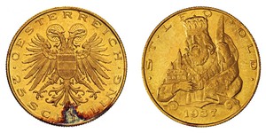 25 Shilling Federal State of Austria (1934-1938) 金 