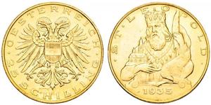 25 Shilling Federal State of Austria (1934-1938) 金 