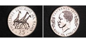 25 Shilling 坦桑尼亚 (1964 - ) 銀 