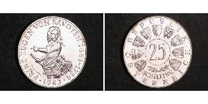 25 Shilling 奥地利 銀 