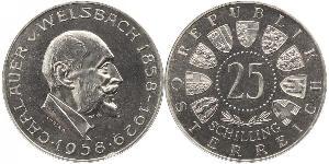 25 Shilling 奥地利 銀 Carl Auer von Welsbach