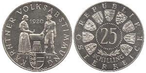 25 Shilling 奥地利 銀 