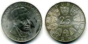 25 Shilling 奥地利 銀 
