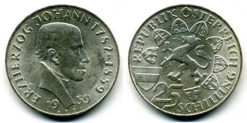25 Shilling 奥地利 銀 