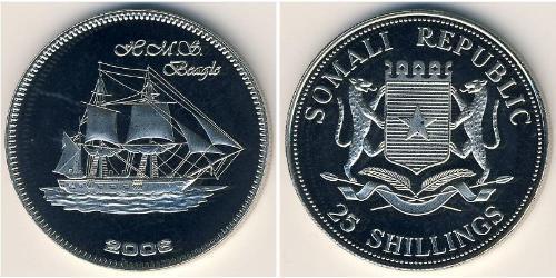 25 Shilling 索马里 銅/镍 